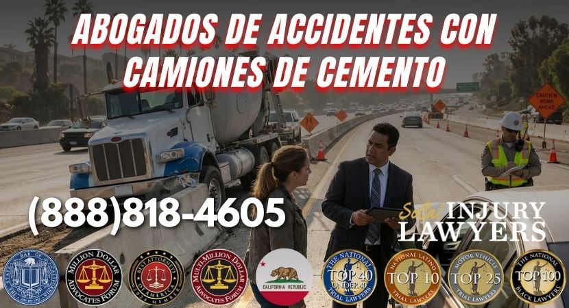 Abogados de Accidentes con Camiones de Cemento en California