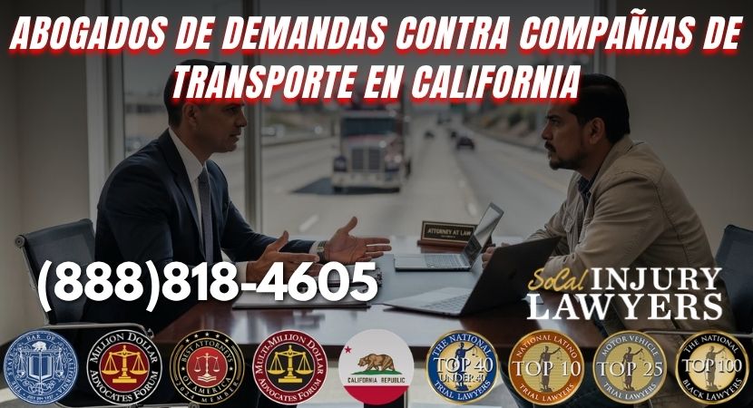 Abogados de Demandas Contra Compañias de Transporte en California